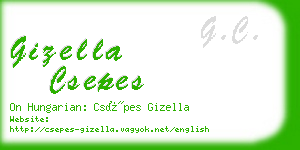 gizella csepes business card